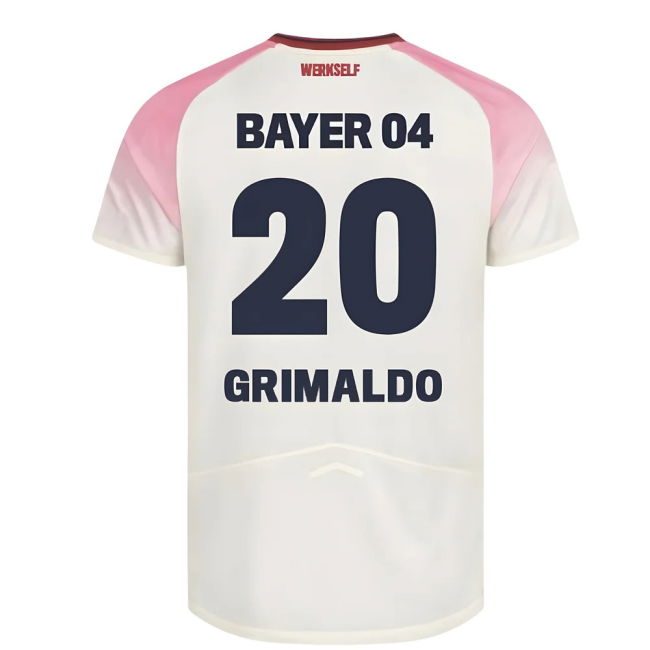 2025-2026 Bayer Leverkusen Away Shirt (Kids) (Grimaldo 20)