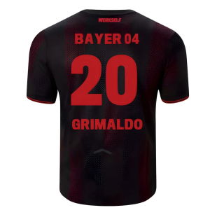 2025-2026 Bayer Leverkusen Home Shirt (Grimaldo 20)