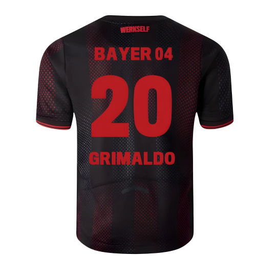 2025-2026 Bayer Leverkusen Home Shirt (Kids) (Grimaldo 20)