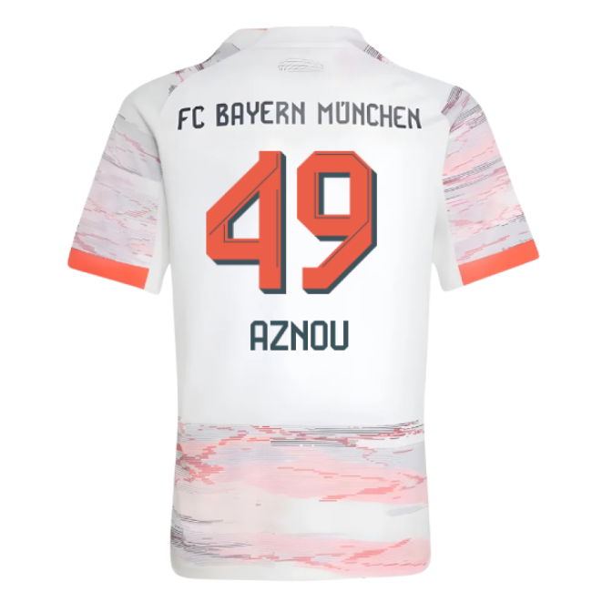 2025-2026 Bayern Munich Away Shirt (Kids) (Aznou 49)