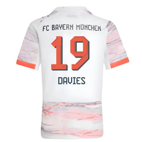 2025-2026 Bayern Munich Away Shirt (Kids) (Davies 19)