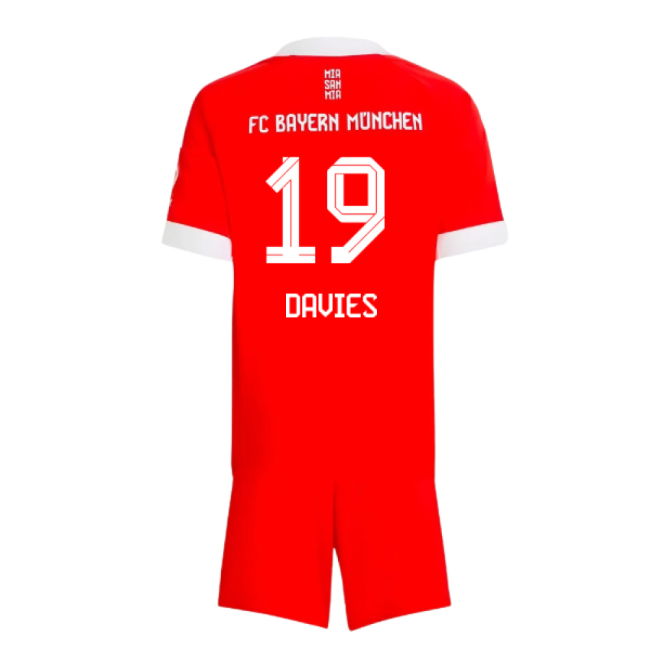 2025-2026 Bayern Munich Home Mini Kit (Davies 19)