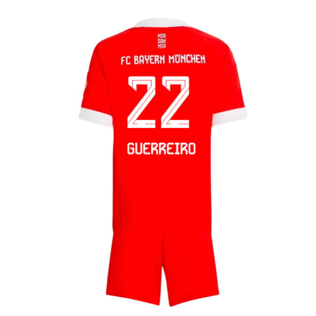 2025-2026 Bayern Munich Home Mini Kit (Guerreiro 22)