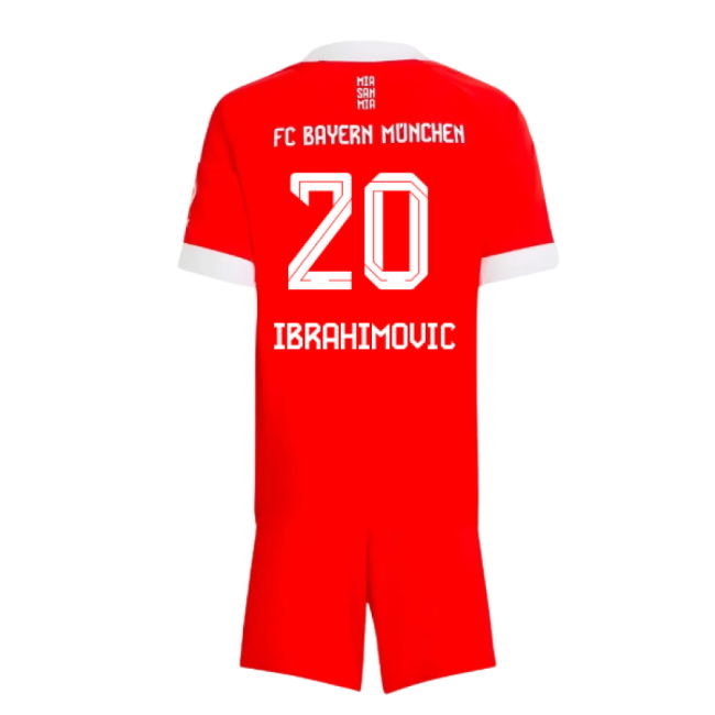 2025-2026 Bayern Munich Home Mini Kit (Ibrahimovic 20)