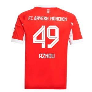2025-2026 Bayern Munich Home Shirt (Kids) (Aznou 49)