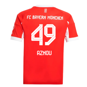 2025-2026 Bayern Munich Home Shirt (Kids) (Aznou 49)
