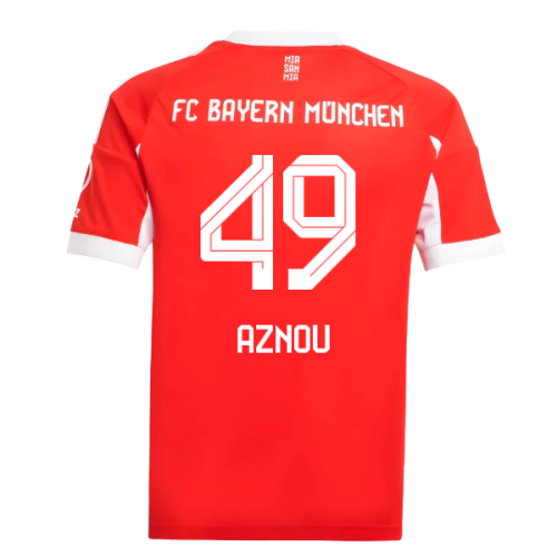 2025-2026 Bayern Munich Home Shirt (Kids) (Aznou 49)