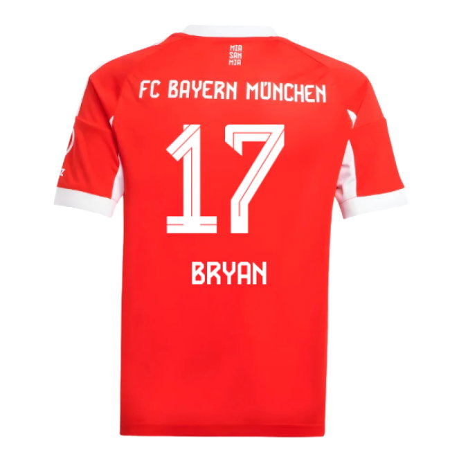 2025-2026 Bayern Munich Home Shirt (Kids) (Bryan 17)