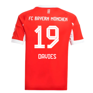 2025-2026 Bayern Munich Home Shirt (Kids) (Davies 19)
