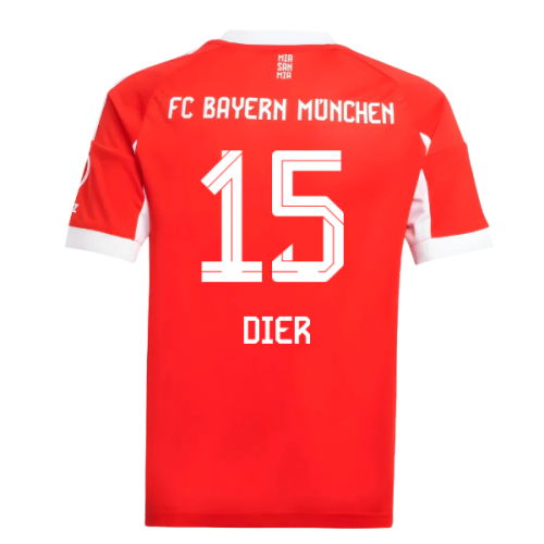 2025-2026 Bayern Munich Home Shirt (Kids) (Dier 15)