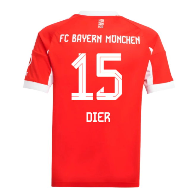2025-2026 Bayern Munich Home Shirt (Kids) (Dier 15)