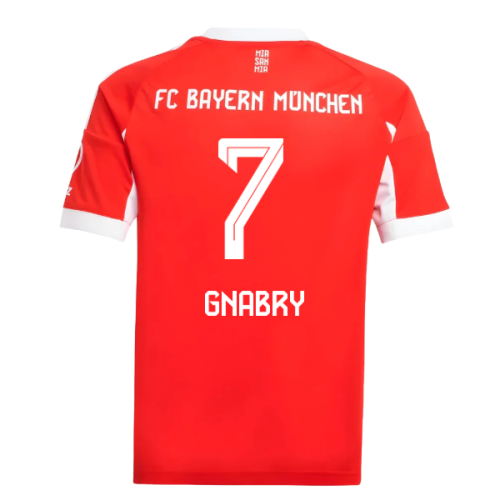 2025-2026 Bayern Munich Home Shirt (Kids) (Gnabry 7)