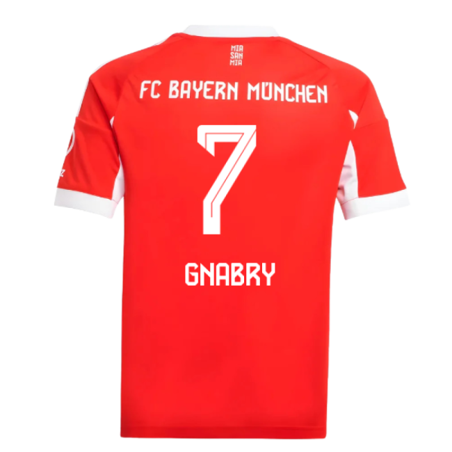 2025-2026 Bayern Munich Home Shirt (Kids) (Gnabry 7)