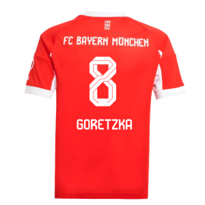 2025-2026 Bayern Munich Home Shirt (Kids) (Goretzka 8)