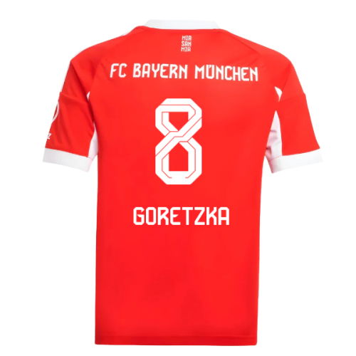 2025-2026 Bayern Munich Home Shirt (Kids) (Goretzka 8)