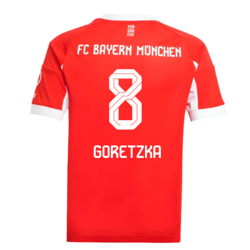 2025-2026 Bayern Munich Home Shirt (Kids) (Goretzka 8)
