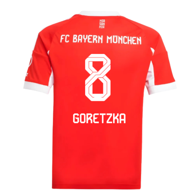 2025-2026 Bayern Munich Home Shirt (Kids) (Goretzka 8)
