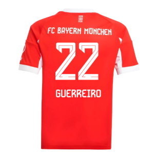 2025-2026 Bayern Munich Home Shirt (Kids) (Guerreiro 22)