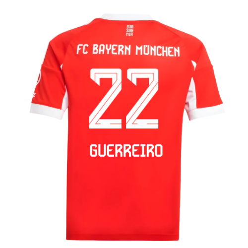 2025-2026 Bayern Munich Home Shirt (Kids) (Guerreiro 22)