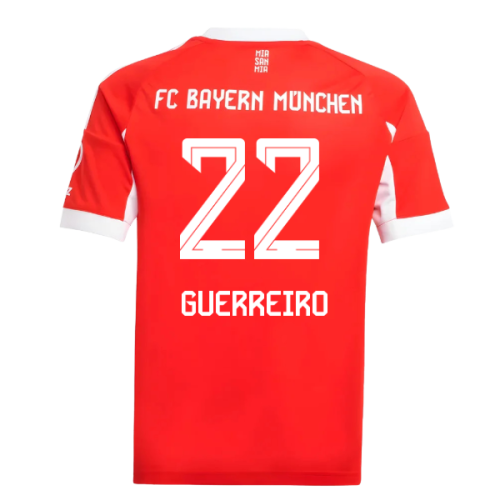 2025-2026 Bayern Munich Home Shirt (Kids) (Guerreiro 22)