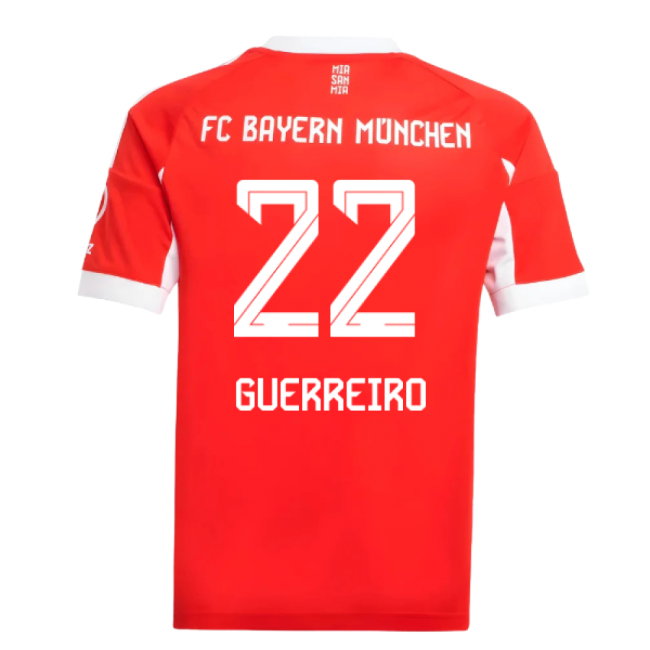 2025-2026 Bayern Munich Home Shirt (Kids) (Guerreiro 22)