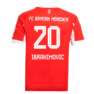 2025-2026 Bayern Munich Home Shirt (Kids) (Ibrahimovic 20)