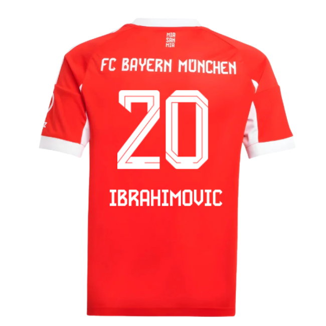 2025-2026 Bayern Munich Home Shirt (Kids) (Ibrahimovic 20)