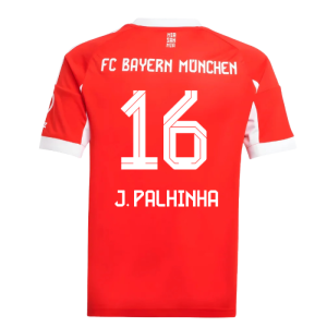 2025-2026 Bayern Munich Home Shirt (Kids) (J. Palhinha 16)