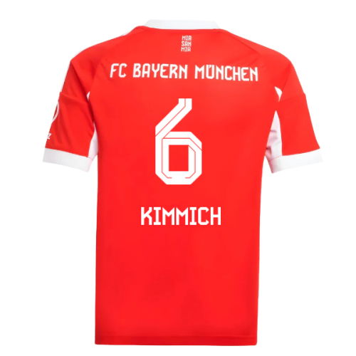 2025-2026 Bayern Munich Home Shirt (Kids) (Kimmich 6)