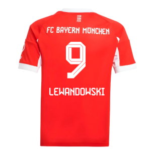 2025-2026 Bayern Munich Home Shirt (Kids) (Lewandowski 9)
