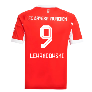 2025-2026 Bayern Munich Home Shirt (Kids) (Lewandowski 9)
