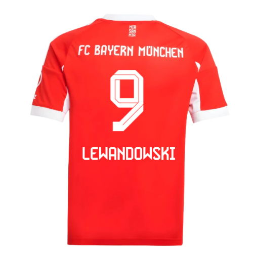 2025-2026 Bayern Munich Home Shirt (Kids) (Lewandowski 9)