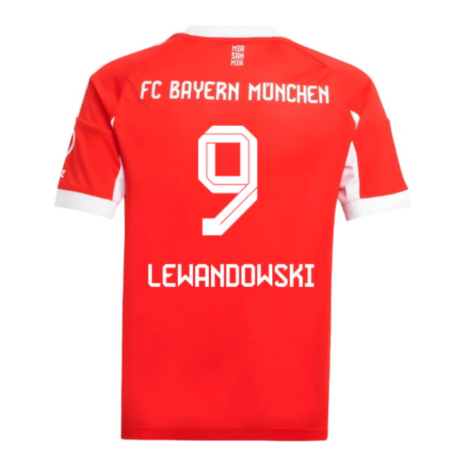2025-2026 Bayern Munich Home Shirt (Kids) (Lewandowski 9)