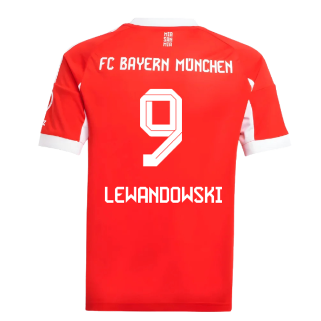 2025-2026 Bayern Munich Home Shirt (Kids) (Lewandowski 9)