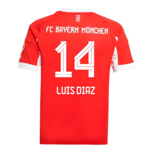 2025-2026 Bayern Munich Home Shirt (Kids) (Luis Diaz 14)