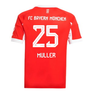 2025-2026 Bayern Munich Home Shirt (Kids) (Muller 25)