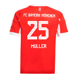 2025-2026 Bayern Munich Home Shirt (Kids) (Muller 25)