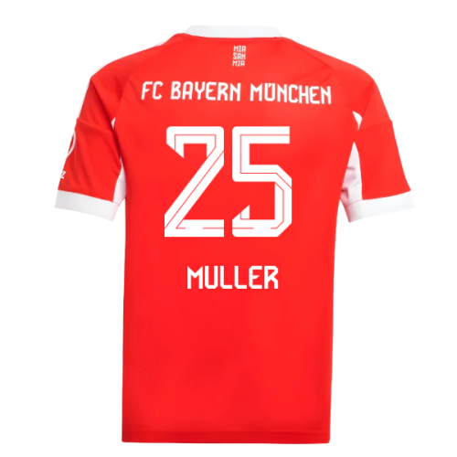 2025-2026 Bayern Munich Home Shirt (Kids) (Muller 25)