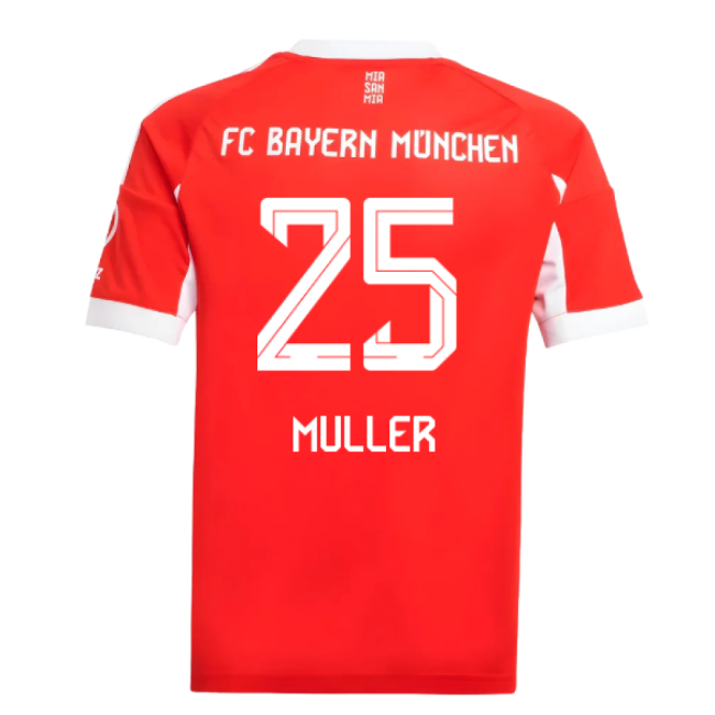 2025-2026 Bayern Munich Home Shirt (Kids) (Muller 25)