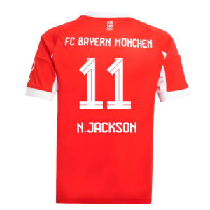 2025-2026 Bayern Munich Home Shirt (Kids) (N.Jackson 11)