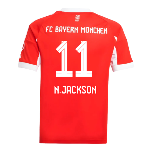 2025-2026 Bayern Munich Home Shirt (Kids) (N.Jackson 11)