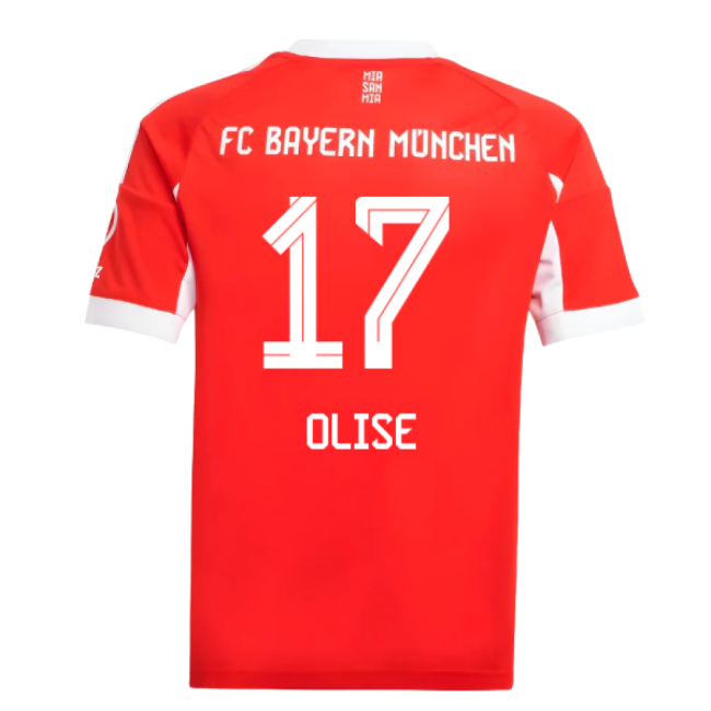 2025-2026 Bayern Munich Home Shirt (Kids) (Olise 17)