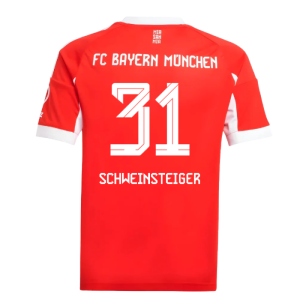2025-2026 Bayern Munich Home Shirt (Kids) (Schweinsteiger 31)
