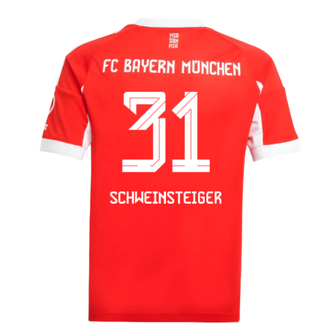 2025-2026 Bayern Munich Home Shirt (Kids) (Schweinsteiger 31)