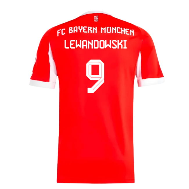 2025-2026 Bayern Munich Home Shirt (Lewandowski 9)