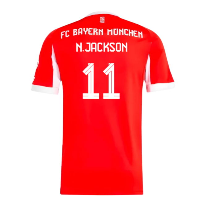 2025-2026 Bayern Munich Home Shirt (N.Jackson 11)