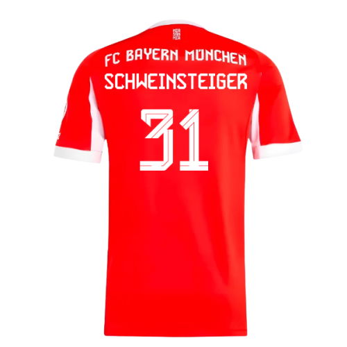 2025-2026 Bayern Munich Home Shirt (Schweinsteiger 31)