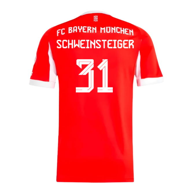 2025-2026 Bayern Munich Home Shirt (Schweinsteiger 31)