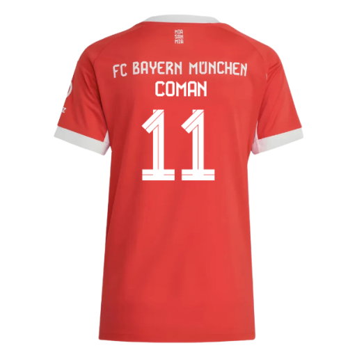 2025-2026 Bayern Munich Home Shirt (Womens) (Coman 11)
