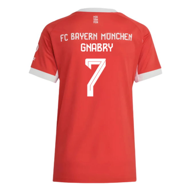 2025-2026 Bayern Munich Home Shirt (Womens) (Gnabry 7)